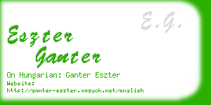 eszter ganter business card